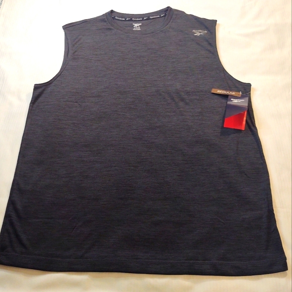 NWT Reebok Black Tank Top Shirt size Large - Picture 1 of 6